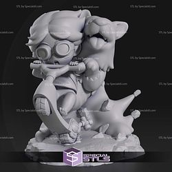 Chibi Ein and Edward Cowboy Bebop Digital STL Files