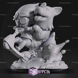 Chibi Ein and Edward Cowboy Bebop Digital STL Files