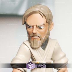 Chibi STL Collection - Obi Wan Kenobi Defeat Anakin