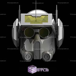 Cosplay STL Files Bad Batch Tech Helmet V2