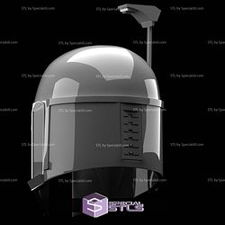 Cosplay STL Files Boba Fett Helmet Book of Boba Fett