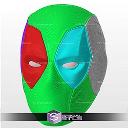 Cosplay STL Files Deadpool 3 Helmet Movie Version