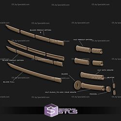 Cosplay STL Files Deadpool Katana and sheath