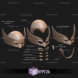 Cosplay STL Files Wolverine Cowl Offical Correct Texture V2