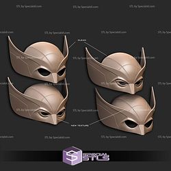 Cosplay STL Files Wolverine Cowl Offical Correct Texture V2