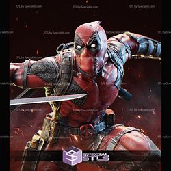 Deadpool Posing Battle Digital STL Files