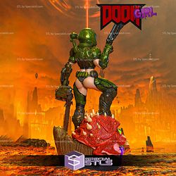 Doom Girl Fanart Digital STL Files