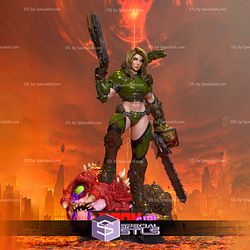 Doom Girl Fanart Digital STL Files