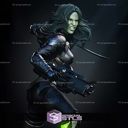 Gamora Comic Version Battle Digital STL Files