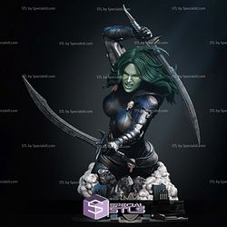 Gamora Comic Version Bust Digital STL Files