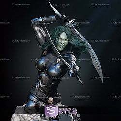 Gamora Comic Version Bust Digital STL Files