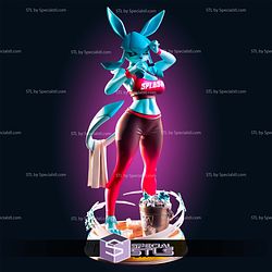 Glaceon Pokemon Girl Furry Digital STL Files