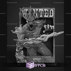 Groot Comic Version Poster Bust Digital STL Files