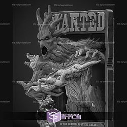 Groot Comic Version Poster Bust Digital STL Files