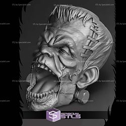 Halloween Frankenstein Head Dice Tower Digital STL Files