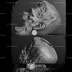 Halloween Frankenstein Head Dice Tower Digital STL Files