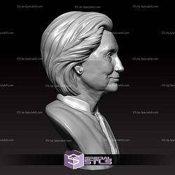 Hillary Clinton Bust Digital STL Files