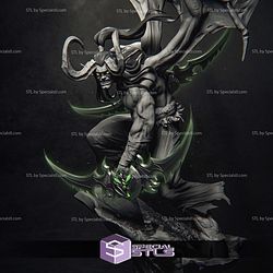 Illidan Stormrage in Battle Digital STL Files