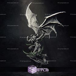 Illidan Stormrage in Battle Digital STL Files