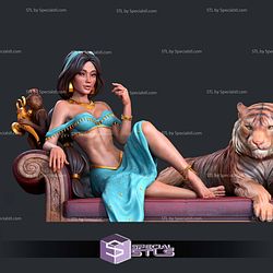 Jasmine and Lion Digital STL Files