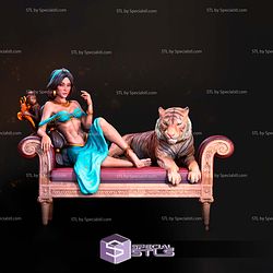 Jasmine and Lion Digital STL Files