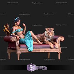 Jasmine and Lion Digital STL Files