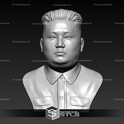 Kim Jong Un Bust Digital STL Files