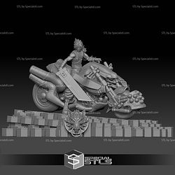 Cloud Strife Hardy Daytona V2 Digital STL Files