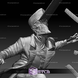 Chainsaw Man Denji Vs Katana Battle Digital STL Files