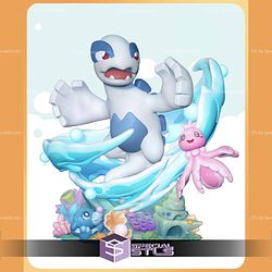 Chibi Lugia Pokemon Digital STL Files