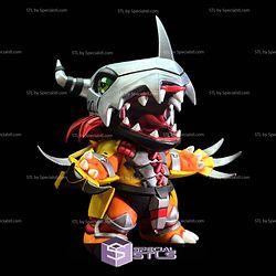 Chibi WarGreymon Digimon Digital STL Files