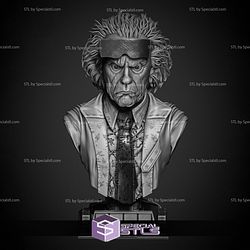 Doctor Emmett Brown Portrait Bust Digital STL Files