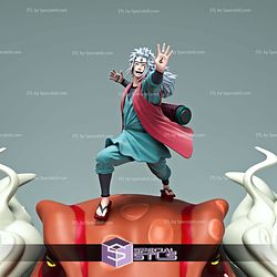 Jiraiya with Gamabunta V3 Digital STL Files