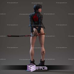 Katana Girl Sexy Digital STL Files