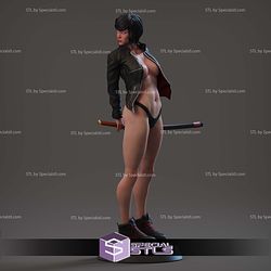 Katana Girl Sexy Digital STL Files