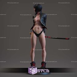 Katana Girl Sexy Digital STL Files