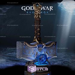 Mjolnir for display God of War Digital STL Files