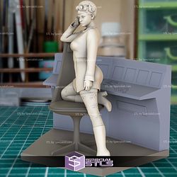 Nyota Uhura Star Trek on Chair Digital STL Files