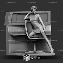 Nyota Uhura Star Trek on Chair Digital STL Files