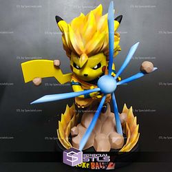 Pikachu Goku SSJ3 Digital STL Files