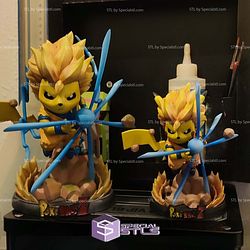 Pikachu Goku SSJ3 Digital STL Files