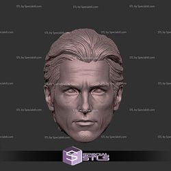 Custom Head STL Collection - Bruce Wayne Christian Bale