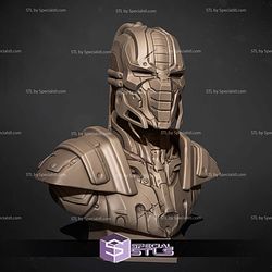 Mortal kombat Cyrax Bust Digital STL Files