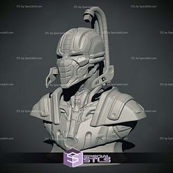 Mortal kombat Cyrax Bust Digital STL Files