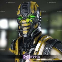 Mortal kombat Cyrax Bust Digital STL Files