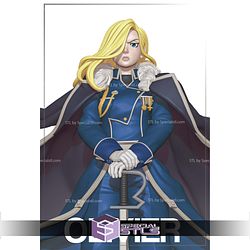 Olivier Armstrong Fullmetal Alchemist Digital STL Files