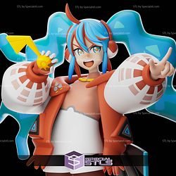 Project Voltage Pokemon Hatsume Miku Fire Digital STL Files