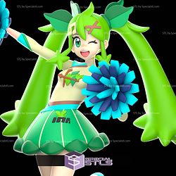 Project Voltage Pokemon Hatsume Miku Grass Digital STL Files