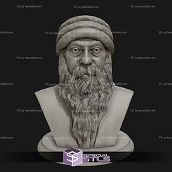 Rajneesh Osho Bust Digital STL Files