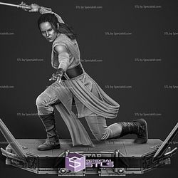 Rey Jedi Battle Digital STL Files